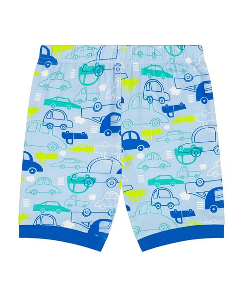 MAX & OLIVIA Toddler Boys Car Snug Fit Pajama, 3 Piece Set Blue Size 4T